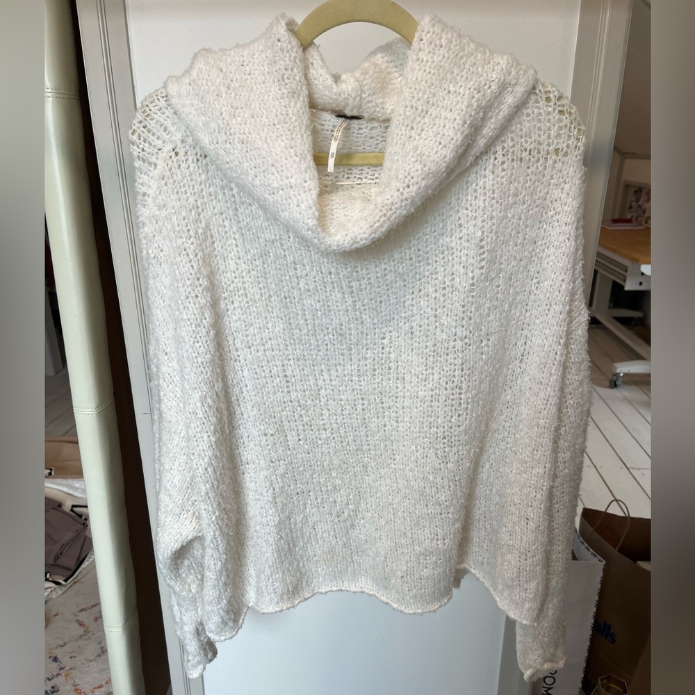Cozy White Knit Sweater